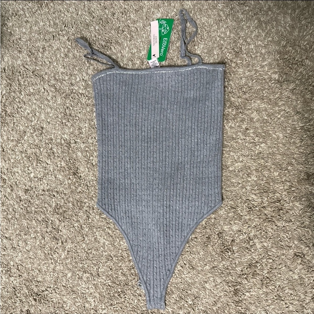 Victoria’s Secret Luxe Cable-Knit Shine Bodysuit